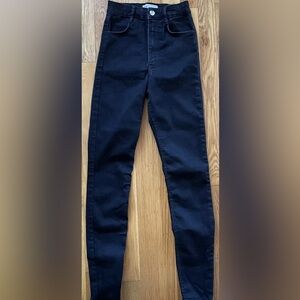 ZARA black stretchy skinny leg jeans 2